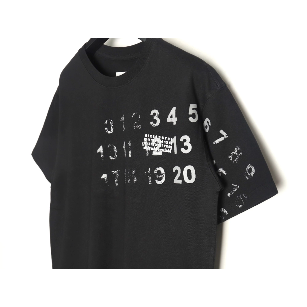 Maison Margiela digital painting mottled graffiti round neck short-sleeved T-shirt TSK1,Maison Margiela