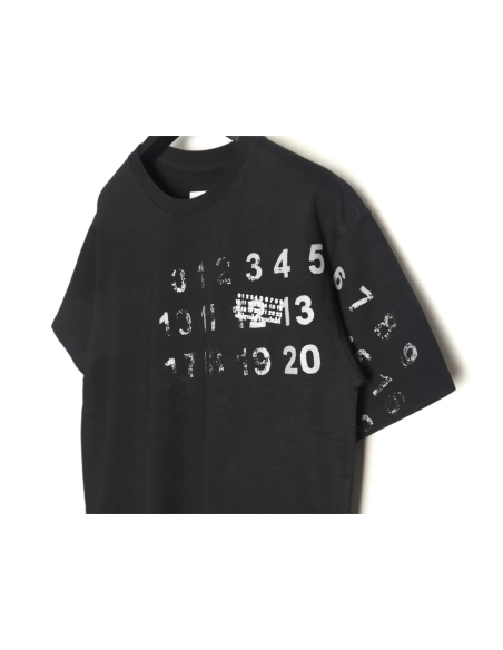 Maison Margiela digital painting mottled graffiti round neck short-sleeved T-shirt TSK1,Maison Margiela