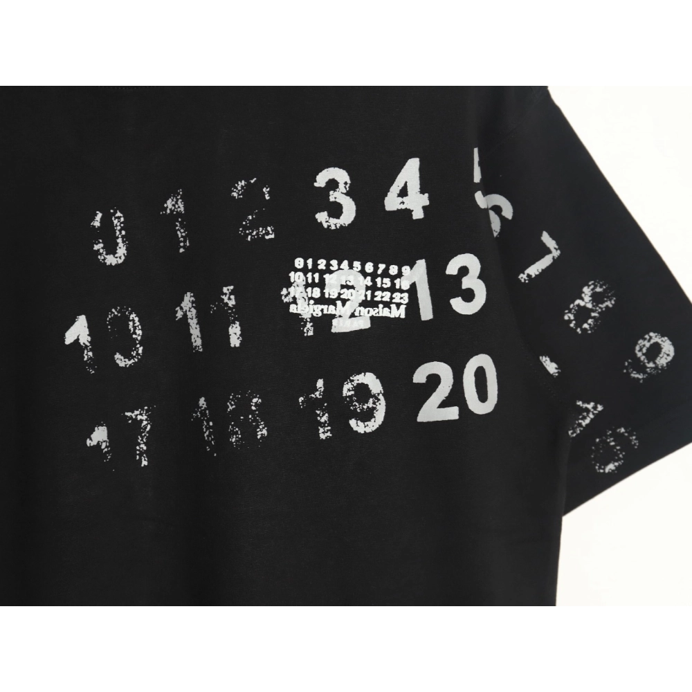 Maison Margiela digital painting mottled graffiti round neck short-sleeved T-shirt TSK1,Maison Margiela