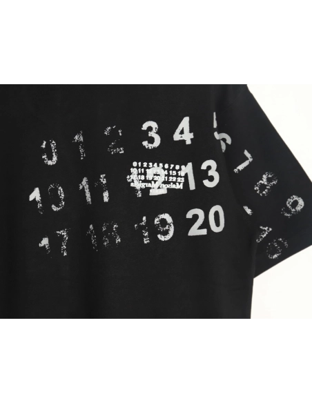 Maison Margiela digital painting mottled graffiti round neck short-sleeved T-shirt TSK1,Maison Margiela