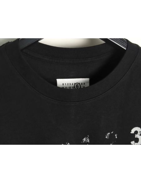 Maison Margiela digital painting mottled graffiti round neck short-sleeved T-shirt TSK1,Maison Margiela