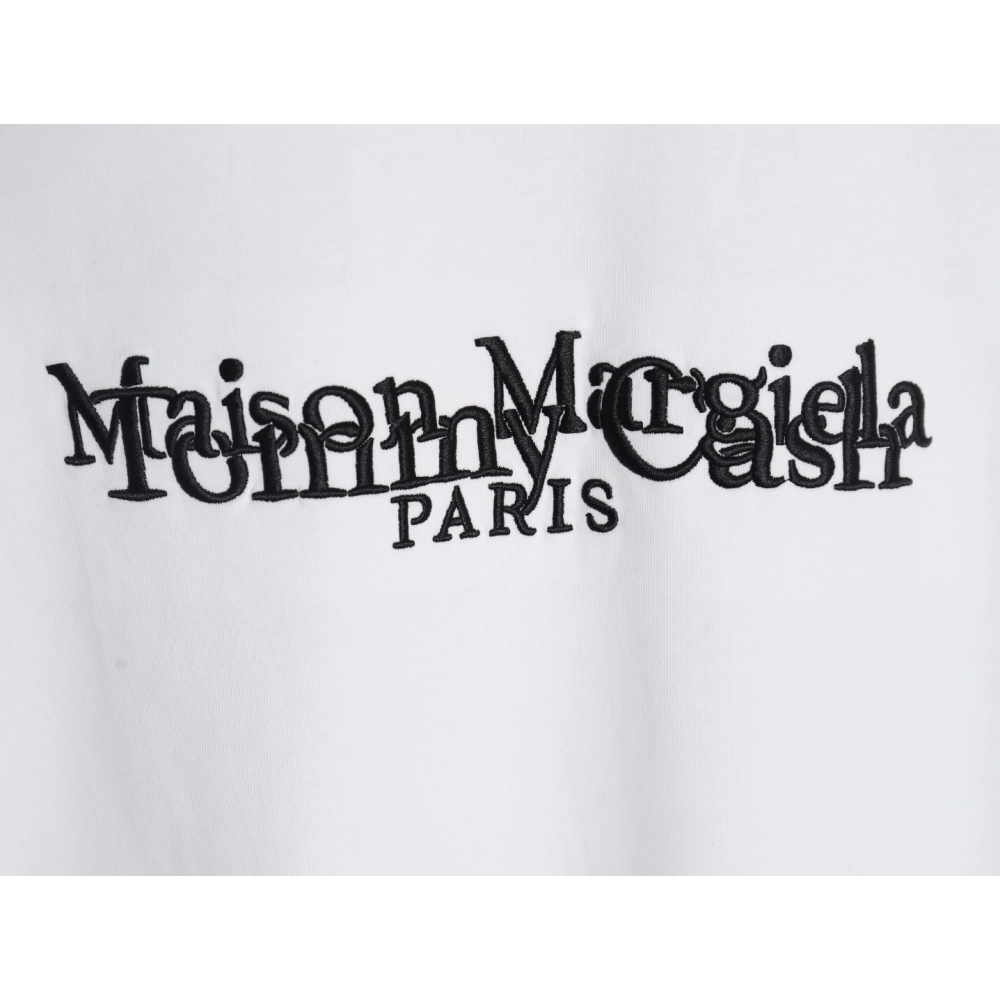 Maison Margiela &amp; Tommy Cash embroidered logo crew neck short sleeve T-shirt,Maison Margiela