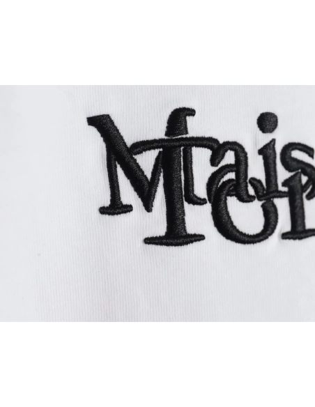 Maison Margiela &amp; Tommy Cash embroidered logo crew neck short sleeve T-shirt,Maison Margiela