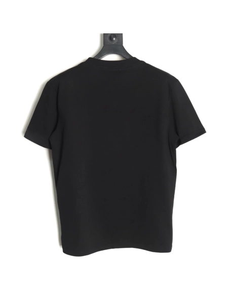 Prada neckline letter embroidery triangle logo short sleeves TSK1,Prada
