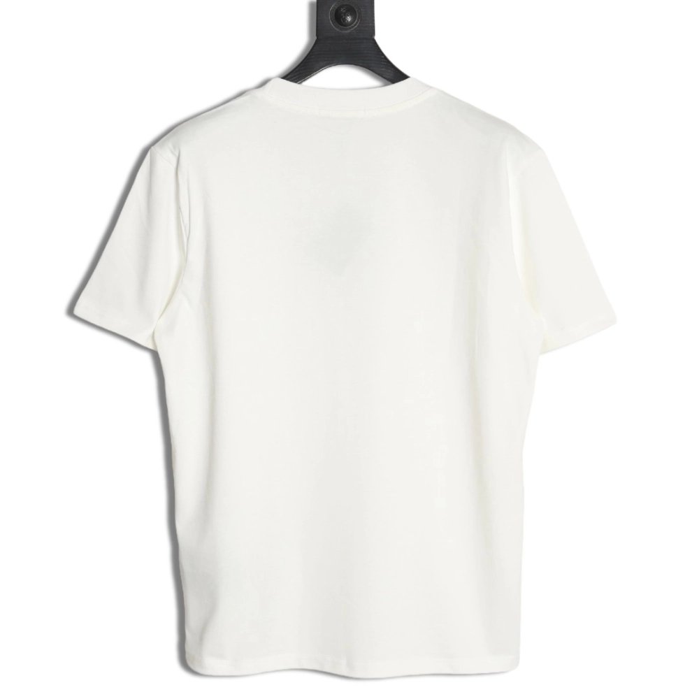 Prada neckline letter embroidery triangle logo short sleeves,Prada