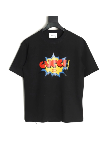 Gucci Bubble Lettering Short Sleeve T-Shirt TSK1,Gucci