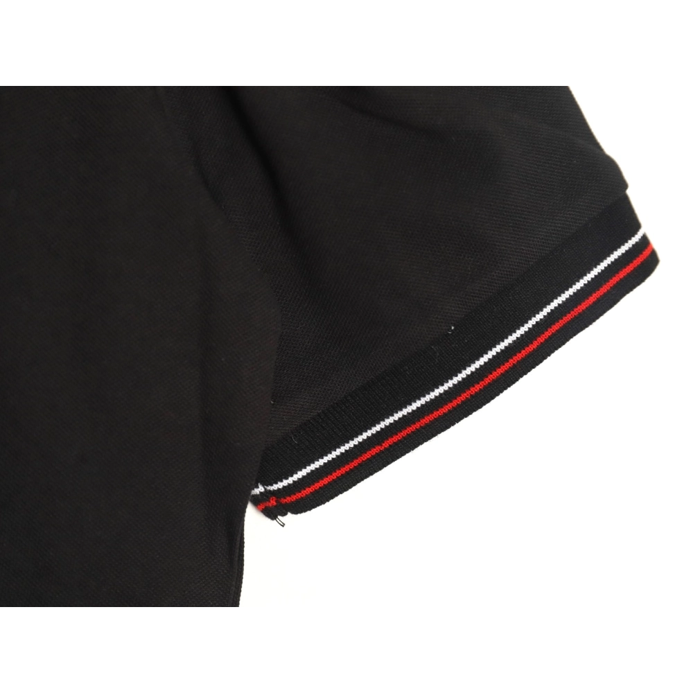 Prada embroidered logo red edge short-sleeve polo shirt TSK1,Prada