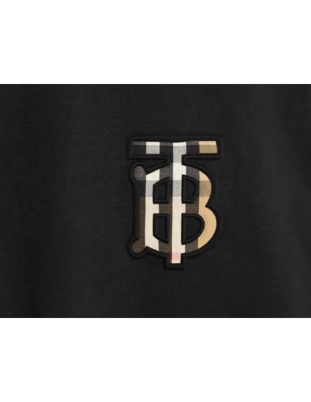 Burberry chest plaid B letter short sleeves TSK1,Burberry