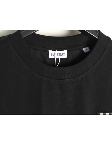 Burberry chest plaid B letter short sleeves TSK1,Burberry