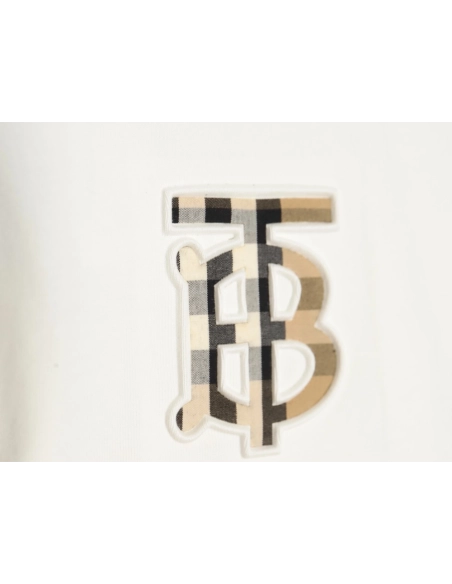Burberry chest plaid B letter short sleeves,Burberry