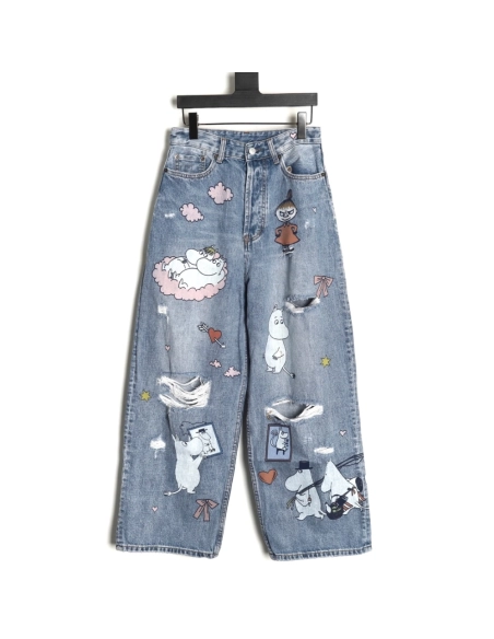 Acne Studios Diverse Graffiti Jeans,Acne Studios