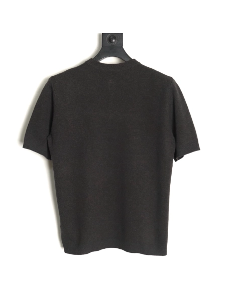 Gucci collar intarsia knitted short-sleeved T-shirt,Gucci