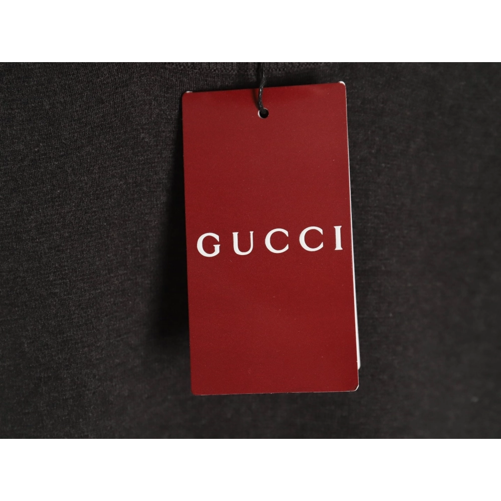 Gucci collar intarsia knitted short-sleeved T-shirt,Gucci
