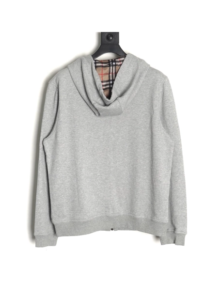 Burberry silicone logo-lined check hooded jacket,Burberry