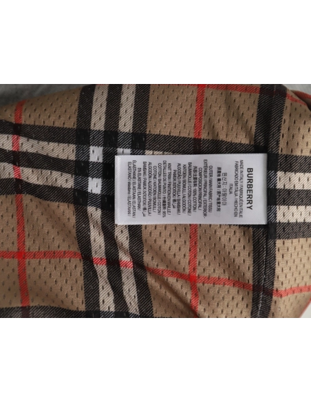 Burberry silicone logo-lined check hooded jacket,Burberry
