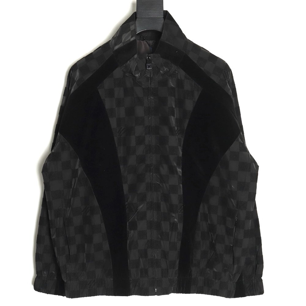 Louis vuitton checkerboard letter flocked jacquard jacket,Louis Vuitton