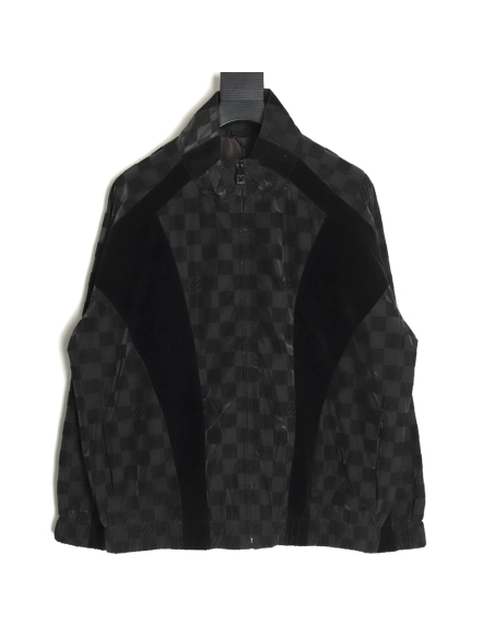 Louis vuitton checkerboard letter flocked jacquard jacket,Louis Vuitton
