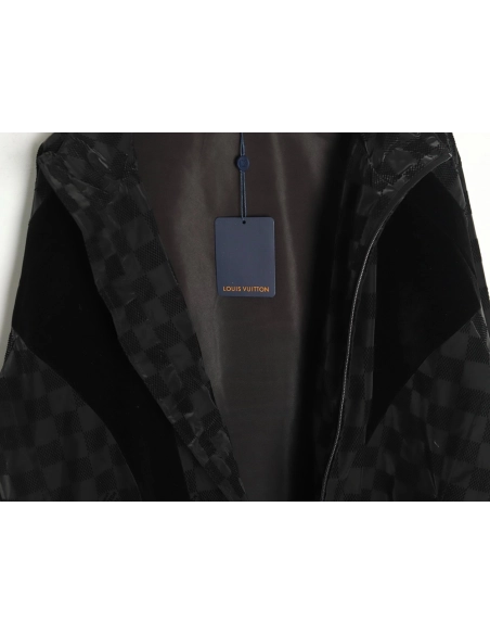 Louis vuitton checkerboard letter flocked jacquard jacket,Louis Vuitton