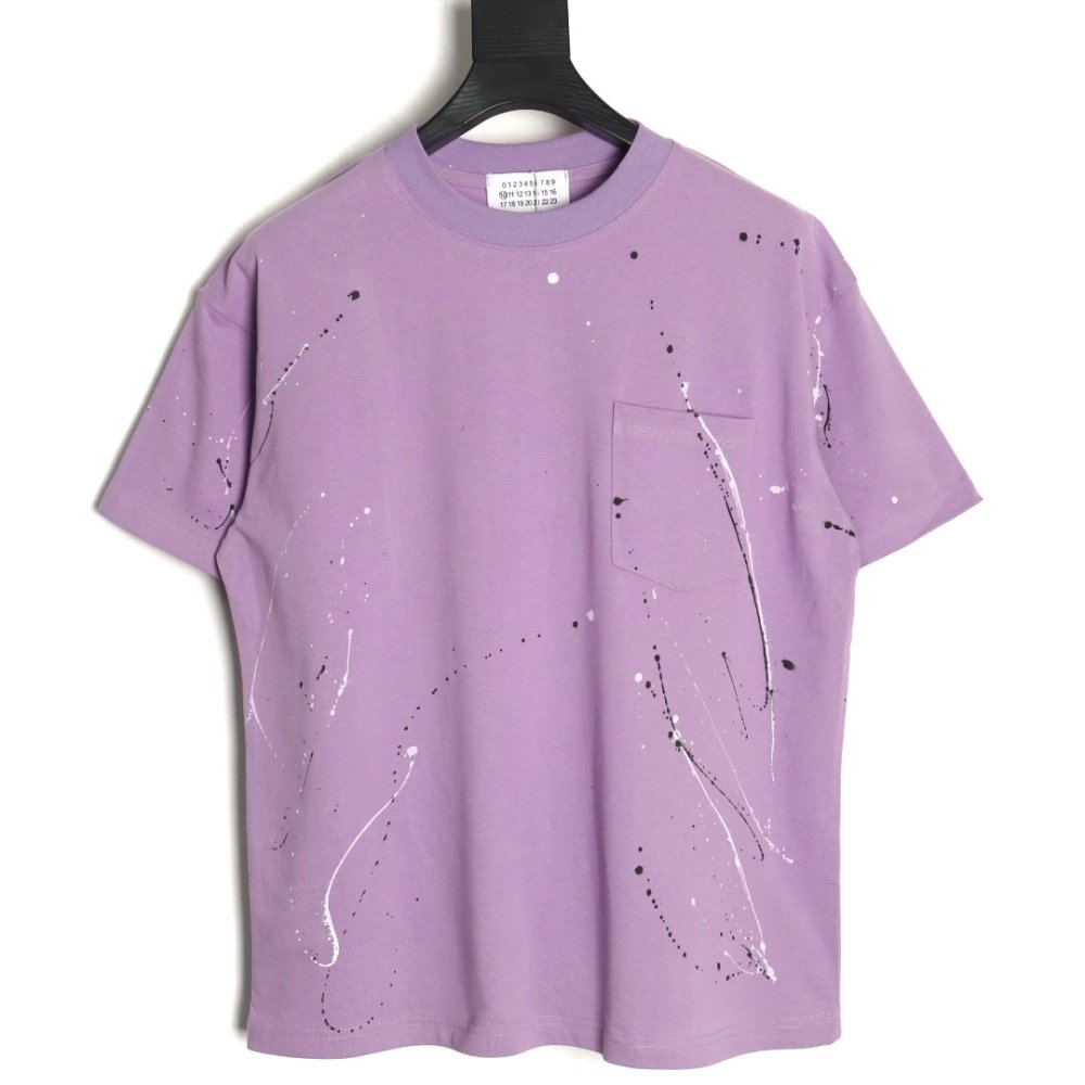 Maison Margiela splash print short-sleeved T-shirt TSK1,Maison Margiela