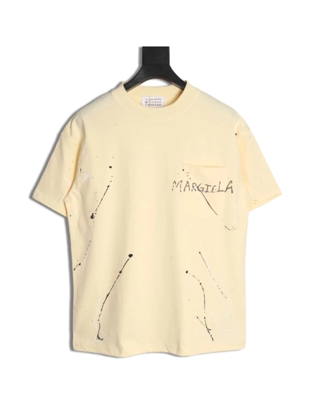 Maison Margiela splash print short-sleeved T-shirt,Maison Margiela