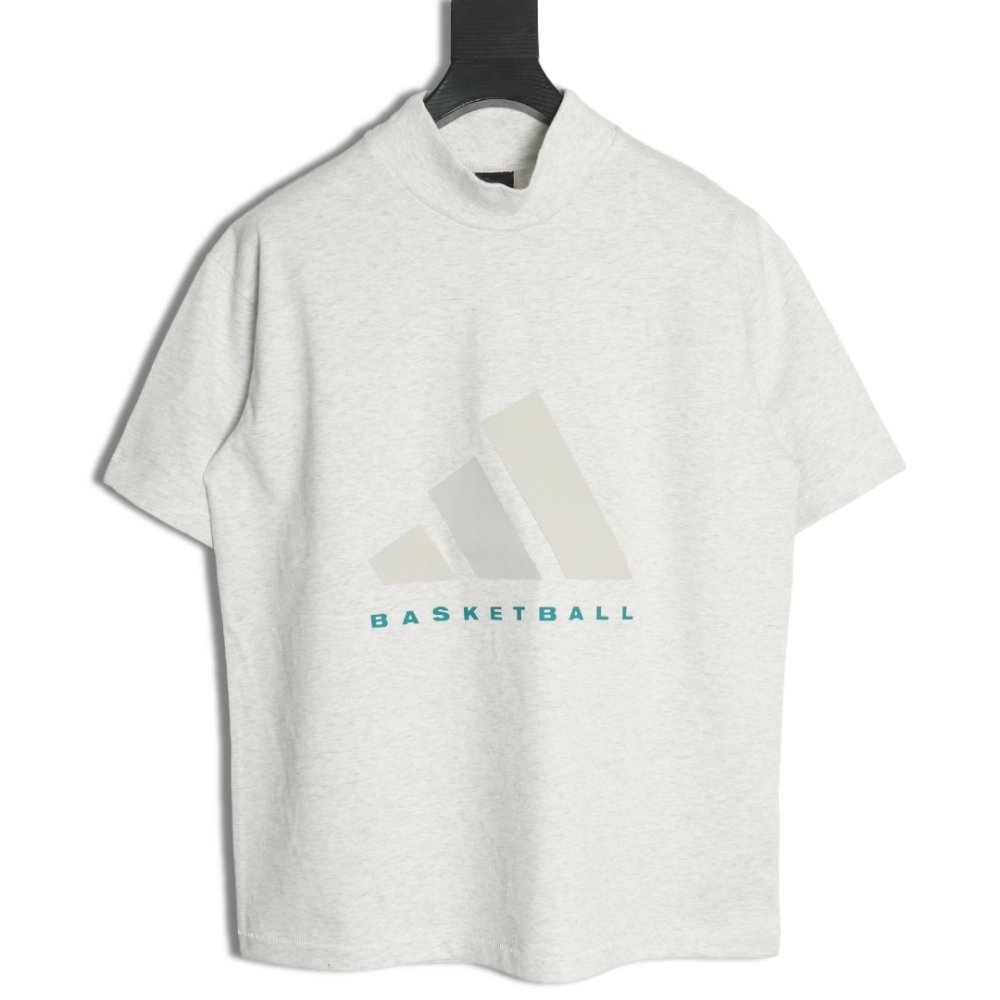 Adidas Basketball Silicone Short Sleeve T-Shirt,ADIDAS