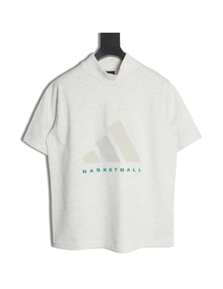 Adidas Basketball Silicone Short Sleeve T-Shirt,ADIDAS
