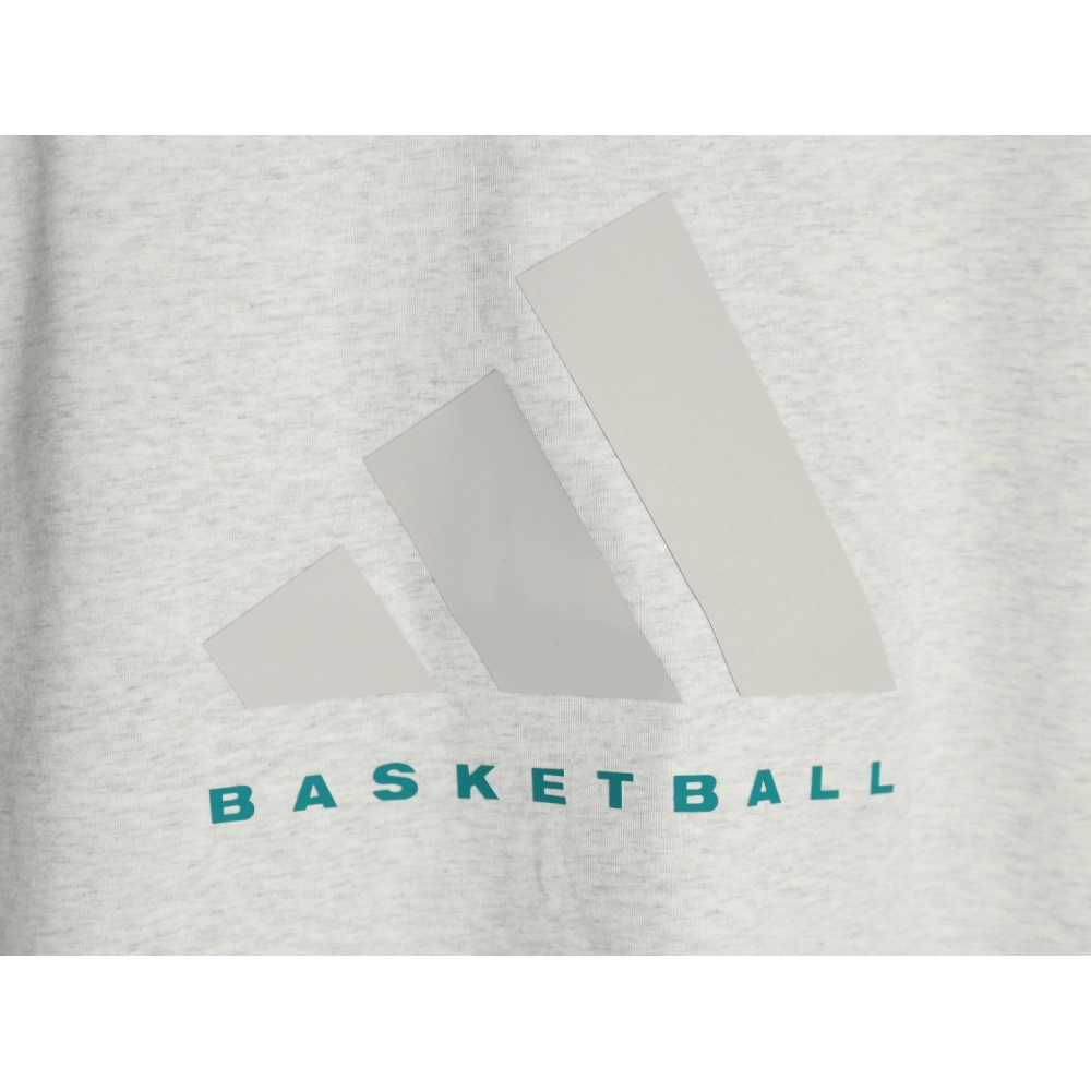 Adidas Basketball Silicone Short Sleeve T-Shirt,ADIDAS