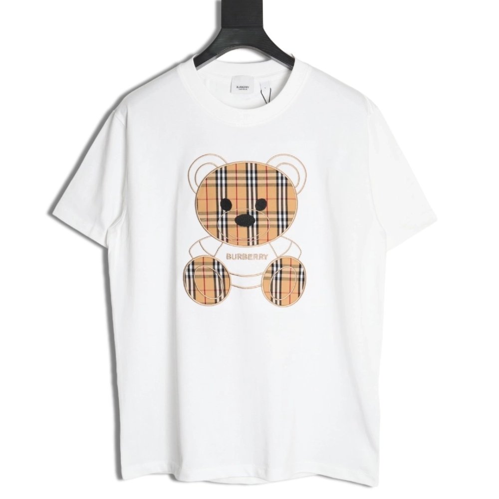 Burberry bear embroidered chest T-shirt,Burberry