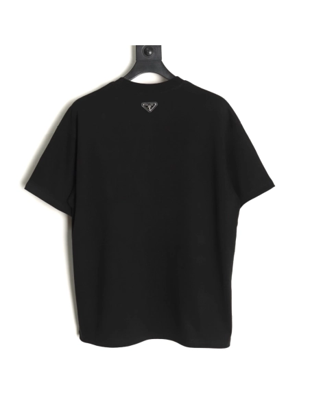 Prada Classic Anchor Triangle Print Round Neck T-Shirt TSK1,Prada