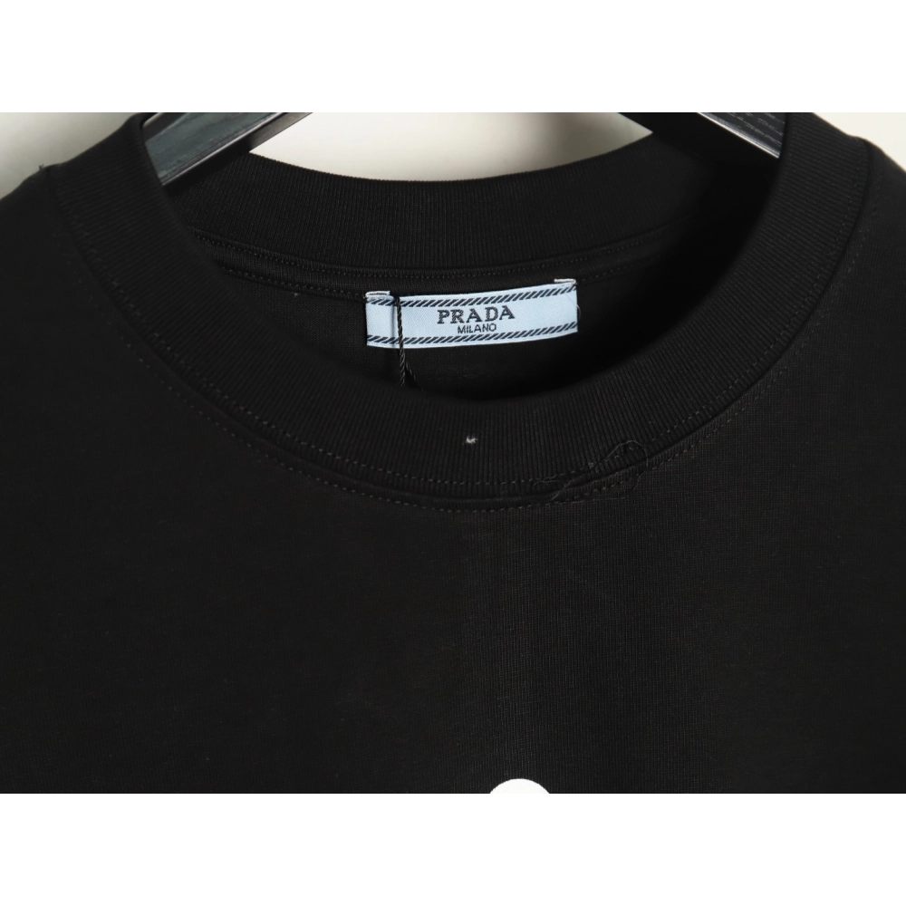 Prada Classic Anchor Triangle Print Round Neck T-Shirt TSK1,Prada