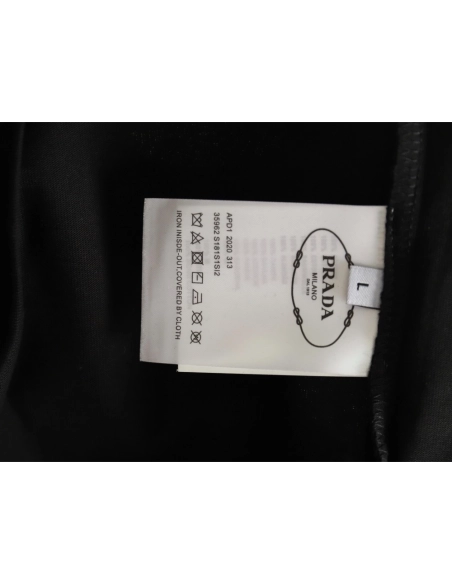 Prada Classic Anchor Triangle Print Round Neck T-Shirt TSK1,Prada