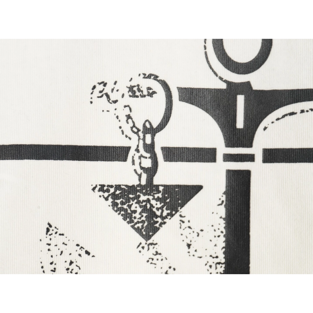 Prada Classic Anchor Triangle Print Round Neck T-Shirt,Prada