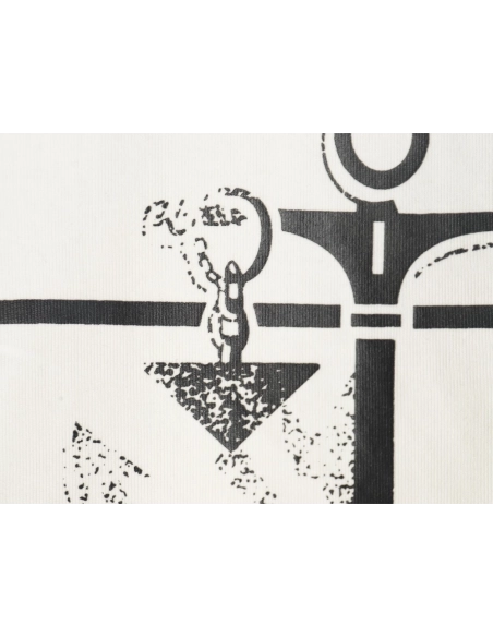 Prada Classic Anchor Triangle Print Round Neck T-Shirt,Prada