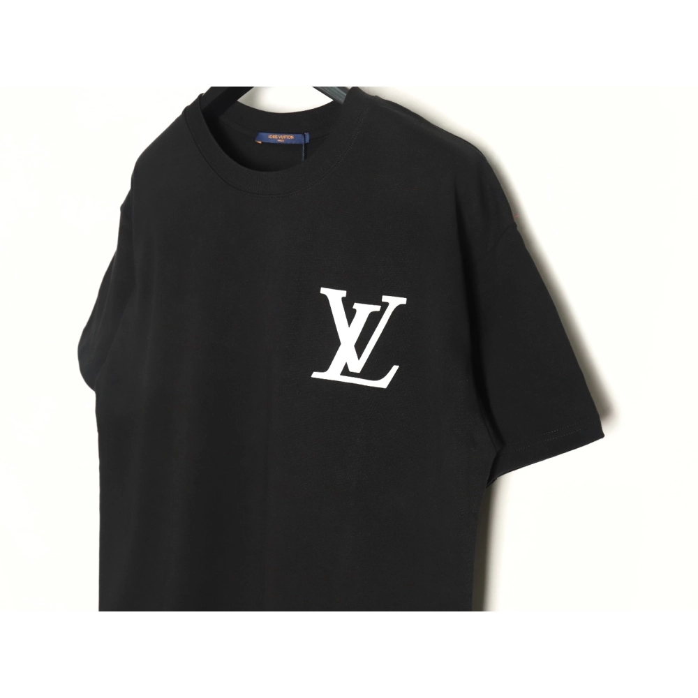 Louis Vuitton Back Checkerboard Short Sleeve T-Shirt TSK1,Louis Vuitton