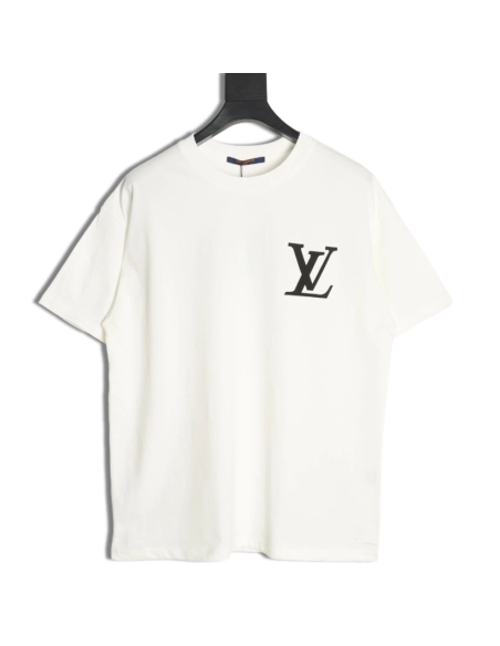 Louis Vuitton Back Checkerboard Short Sleeve T-Shirt,Louis Vuitton