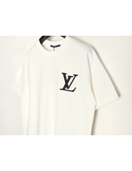 Louis Vuitton Back Checkerboard Short Sleeve T-Shirt,Louis Vuitton