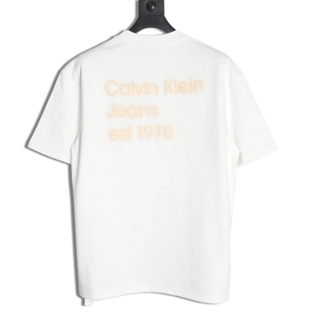Calvin Klein small embroidery back print short sleeves,Calvin Klein