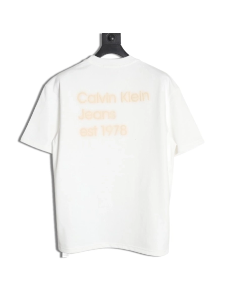 Calvin Klein small embroidery back print short sleeves,Calvin Klein