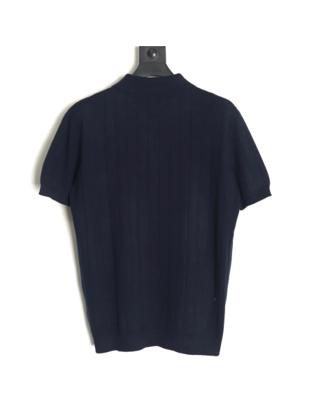 Gucci Double G jacquard cable-knit Polo short sleeves TSK1,Gucci