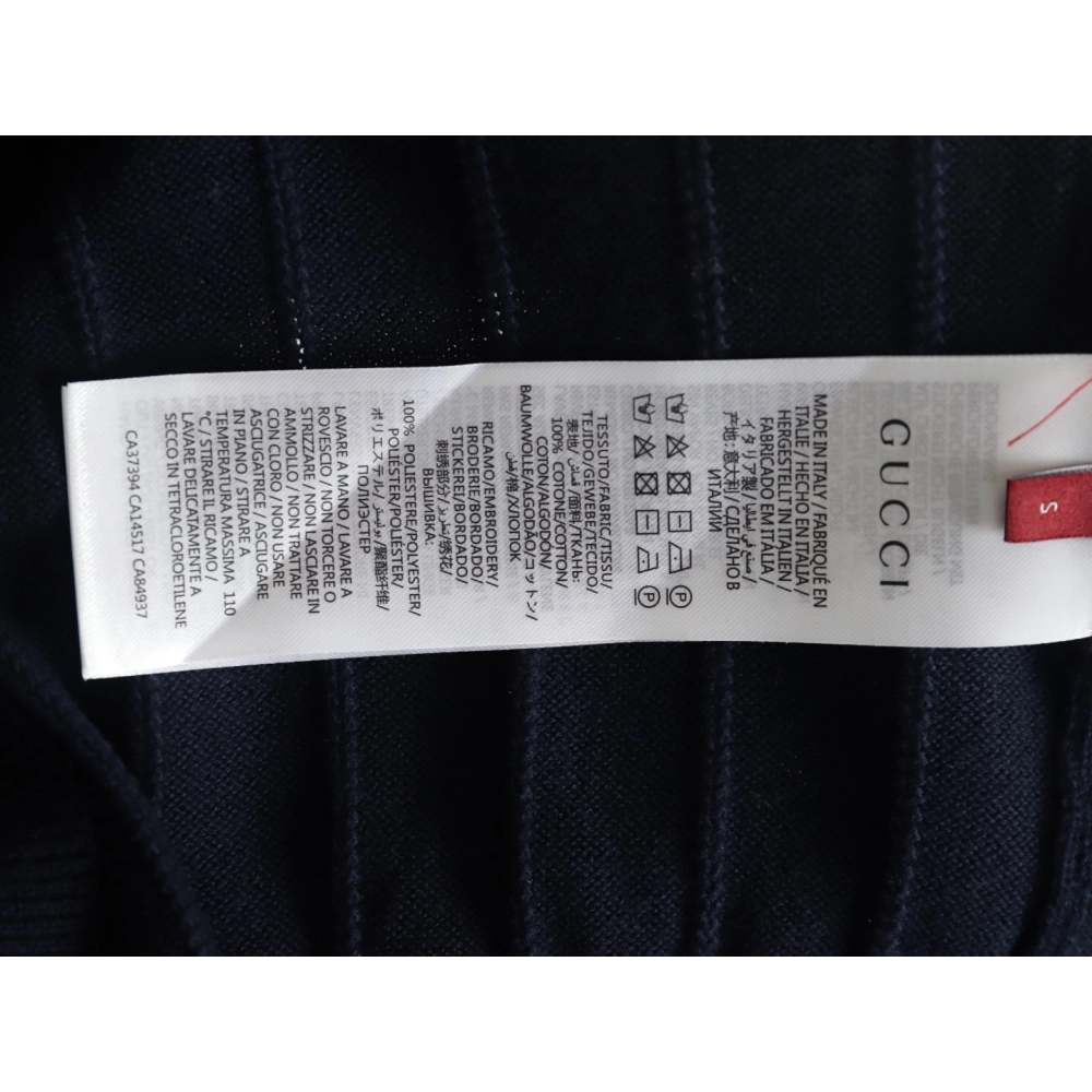 Gucci Double G jacquard cable-knit Polo short sleeves TSK1,Gucci