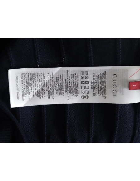 Gucci Double G jacquard cable-knit Polo short sleeves TSK1,Gucci