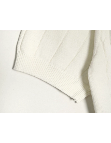 Gucci Double G jacquard cable-knit Polo short sleeves,Gucci