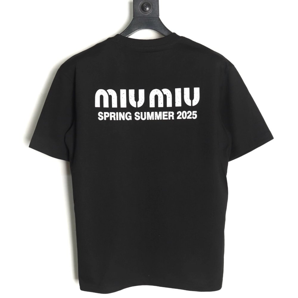 Miu Miu letter logo short sleeve T-shirt TSK1,Miu Miu