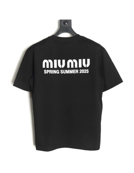 Miu Miu letter logo short sleeve T-shirt TSK1,Miu Miu