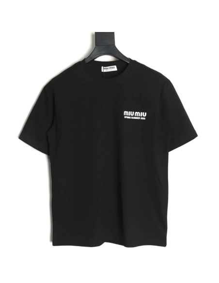 Miu Miu letter logo short sleeve T-shirt TSK1,Miu Miu