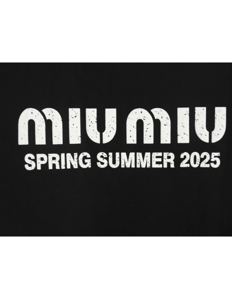 Miu Miu letter logo short sleeve T-shirt TSK1,Miu Miu