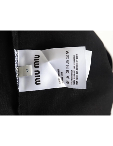 Miu Miu letter logo short sleeve T-shirt TSK1,Miu Miu