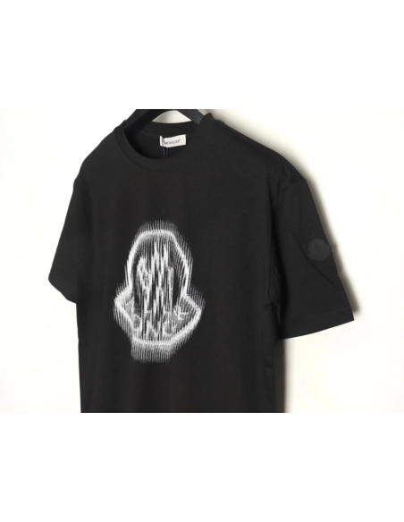 Moncler pixel blurred logo print short sleeves TSK1,Moncler