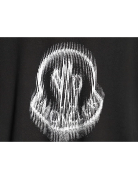 Moncler pixel blurred logo print short sleeves TSK1,Moncler