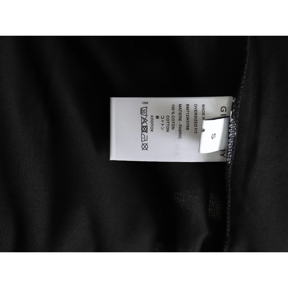 Givenchy four-square letter 3D printed short-sleeved T-shirt TSK1,Givenchy